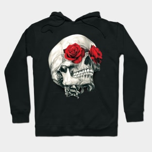 Rose Eye Skull Hoodie